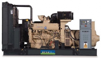 Дизельный генератор 1120 квт Aksa AC-1650 открытый (на раме) с АВР - новый